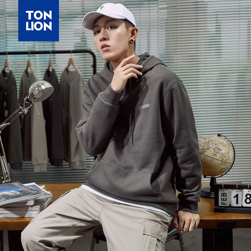 TONLION 3 Colors Spring Hoodies Mens Full Sleeve Sweatshirts with Hat Solid Simple Men's Tops Pullovers for Teen 2020 New Design
TONLION 3 Colors Spring Hoodies Mens Full Sleeve Sweatshirts with Hat Solid Simple Men's Tops Pullovers for Teen 2020 New Design