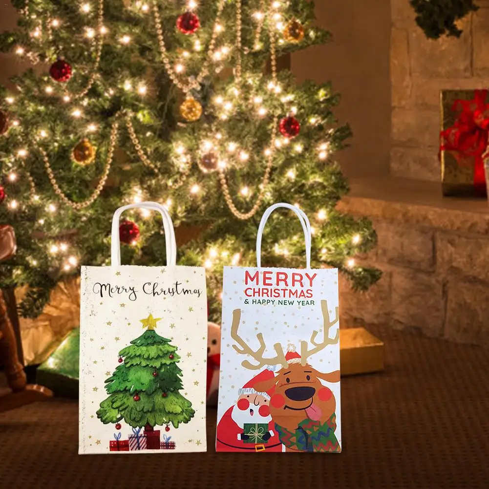 christmas gift bags paper bag christmas tree star