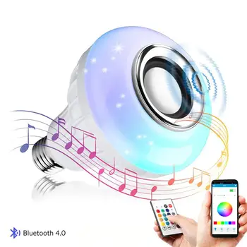 LED Musical Bulb Light with Bluetooth Speaker, E27 Base, RGB Color Changing with Remote Control
LED Musical Bulb Light with Bluetooth Speaker, E27 Base, RGB Color Changing with Remote Control