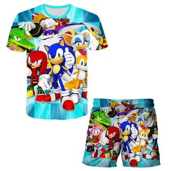 Summer Boys Cartoon Sonic hedgehog t shirt+shorts suit 3D Print Girls Streetwear Children Kids Clothes Baby Funny Tshirt O-Neck
Summer Boys Cartoon Sonic hedgehog t shirt+shorts suit 3D Print Girls Streetwear Children Kids Clothes Baby Funny Tshirt O-Neck