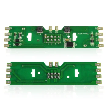 HO 1/87 model train power distribution board with status LEDs for DC and AC voltage railway model train accessory with resistor
HO 1/87 model train power distribution board with status LEDs for DC and AC voltage railway model train accessory with resistor
