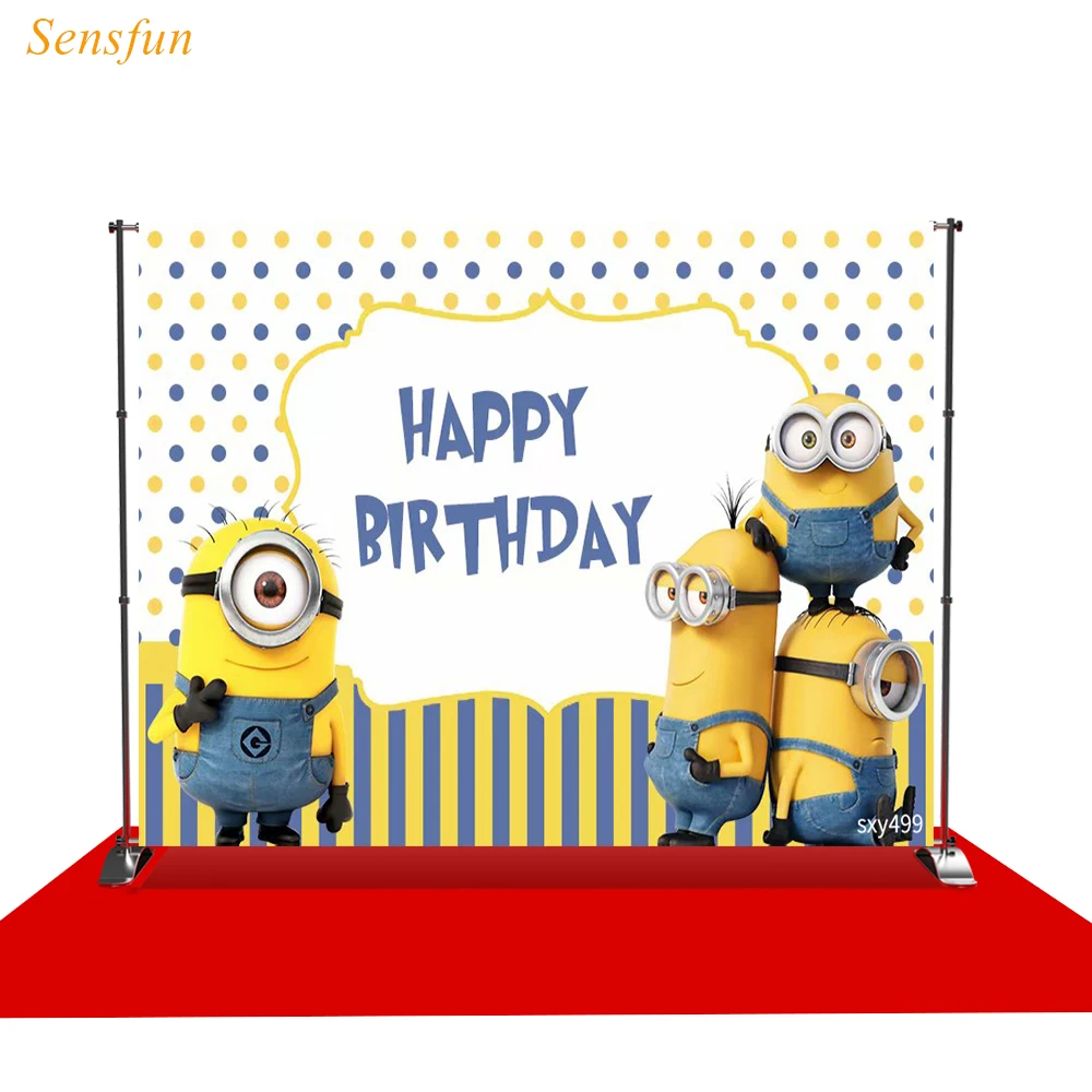 Sensfun photographic background birthday polka dots Minions party backgrounds for photo shoots photocall printed shoot prop
Sensfun photographic background birthday polka dots Minions party backgrounds for photo shoots photocall printed shoot prop
