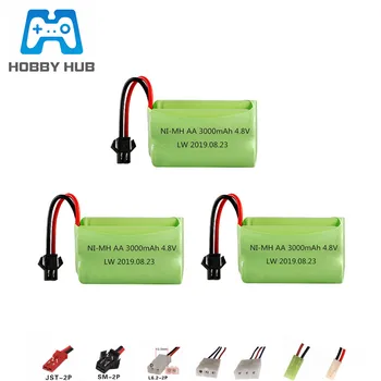 4.8v 3000mAh Battery For Rc toys Cars Tanks Guns Robots NiMH Battery AA 4.8v 2400mah Batteries Pack For Rc Boat 3PCS
4.8v 3000mAh Battery For Rc toys Cars Tanks Guns Robots NiMH Battery AA 4.8v 2400mah Batteries Pack For Rc Boat 3PCS