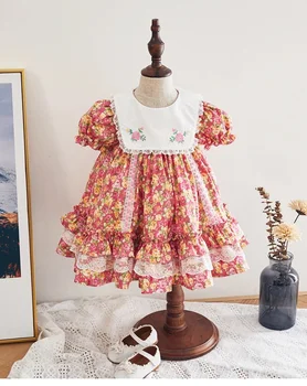 Girls Floral Dresses Kids Turkey Vintage Spanish Lolita Princess Frocks Infant Christening Gown Toddler Birthday Baptism Robe
Girls Floral Dresses Kids Turkey Vintage Spanish Lolita Princess Frocks Infant Christening Gown Toddler Birthday Baptism Robe