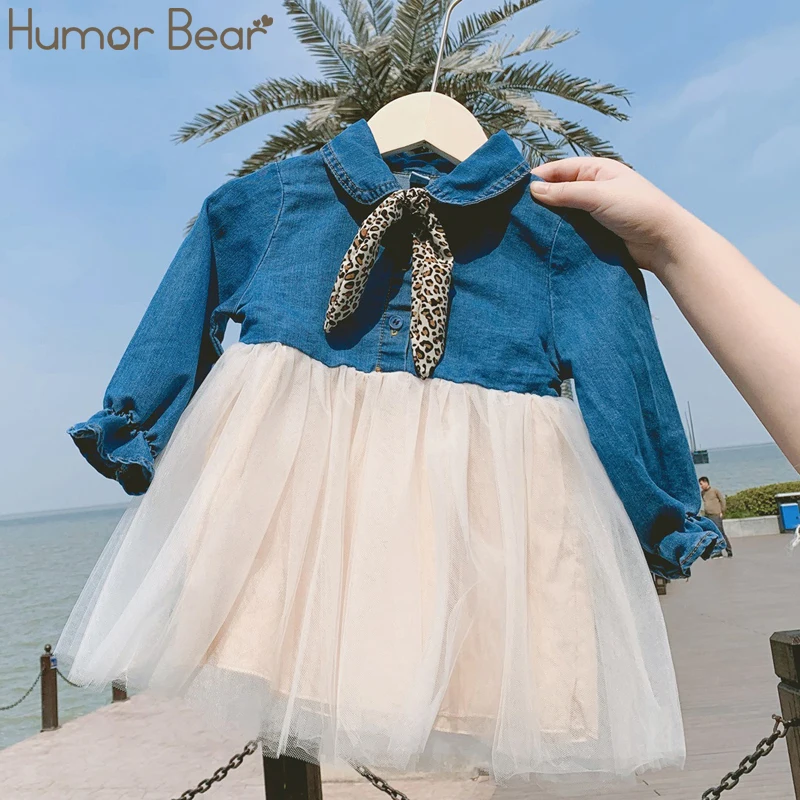 Humor Bear Autumn Baby Girl Dress Denim Jeans Splicing Lace Leopard Long Sleeve Tutu Kids Dress Girls Party Princess Dresses
Humor Bear Autumn Baby Girl Dress Denim Jeans Splicing Lace Leopard Long Sleeve Tutu Kids Dress Girls Party Princess Dresses