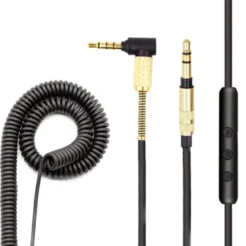 Replacement Adapter 3.5MM Audio Spring Cable with in-Line Mic For -Sony mdr-10r MDR-1A XB950 Z1000 MSR7 Headphones
Replacement Adapter 3.5MM Audio Spring Cable with in-Line Mic For -Sony mdr-10r MDR-1A XB950 Z1000 MSR7 Headphones