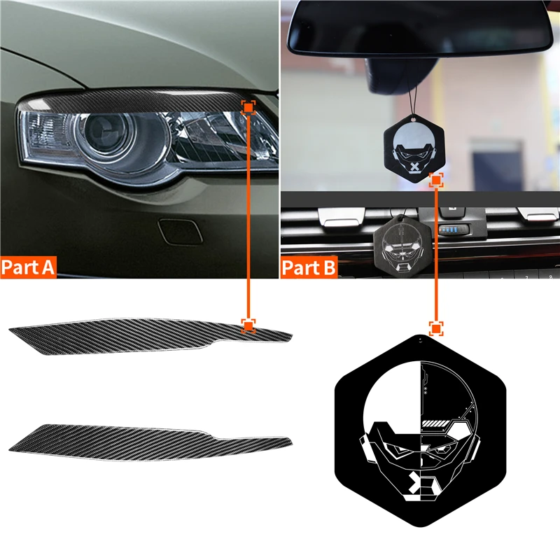 For Volkswagen Passat B6 3C 2005-2010 1 Pair UV Resistant Soft Real Carbon Fiber Headlight Eyelids Eyebrow Decoration Stickers
For Volkswagen Passat B6 3C 2005-2010 1 Pair UV Resistant Soft Real Carbon Fiber Headlight Eyelids Eyebrow Decoration Stickers