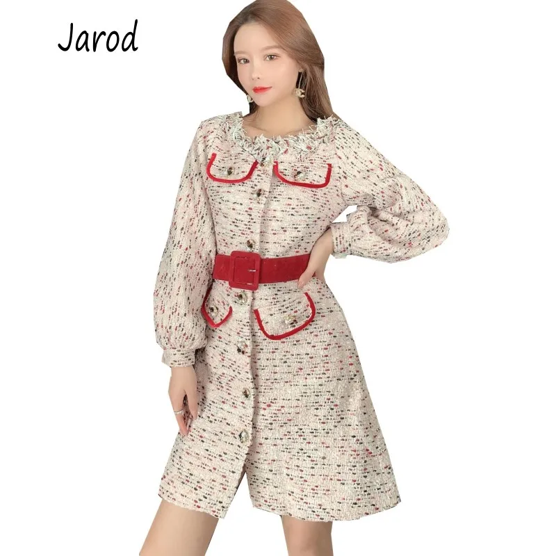 2019 Autumn Winter Women Tweed Dress O neck Lantern Sleeve Female New Fashion Chic Vintage Slim Elegant Party Dresses Free Blet
2019 Autumn Winter Women Tweed Dress O neck Lantern Sleeve Female New Fashion Chic Vintage Slim Elegant Party Dresses Free Blet