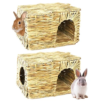 Straw Straw House, Suitable for Rabbits, Guinea Pigs and Small Animals. Open Foldable Toy House 2 Packs
Straw Straw House, Suitable for Rabbits, Guinea Pigs and Small Animals. Open Foldable Toy House 2 Packs