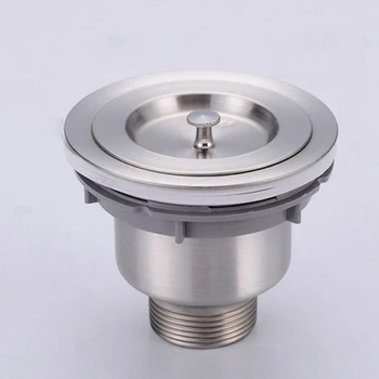 Stainless Steel Kitchen Sink Drain Assembly Waste Strainer and Basket Strainer Stopper Waste Plug Sink Filter
Stainless Steel Kitchen Sink Drain Assembly Waste Strainer and Basket Strainer Stopper Waste Plug Sink Filter
