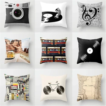Retro Black White Printed Cushion Cover Nostalgic Record Camera Pillowcase Polyester Sofa Car Home Decorative Throw Pillow Cover
Retro Black White Printed Cushion Cover Nostalgic Record Camera Pillowcase Polyester Sofa Car Home Decorative Throw Pillow Cover