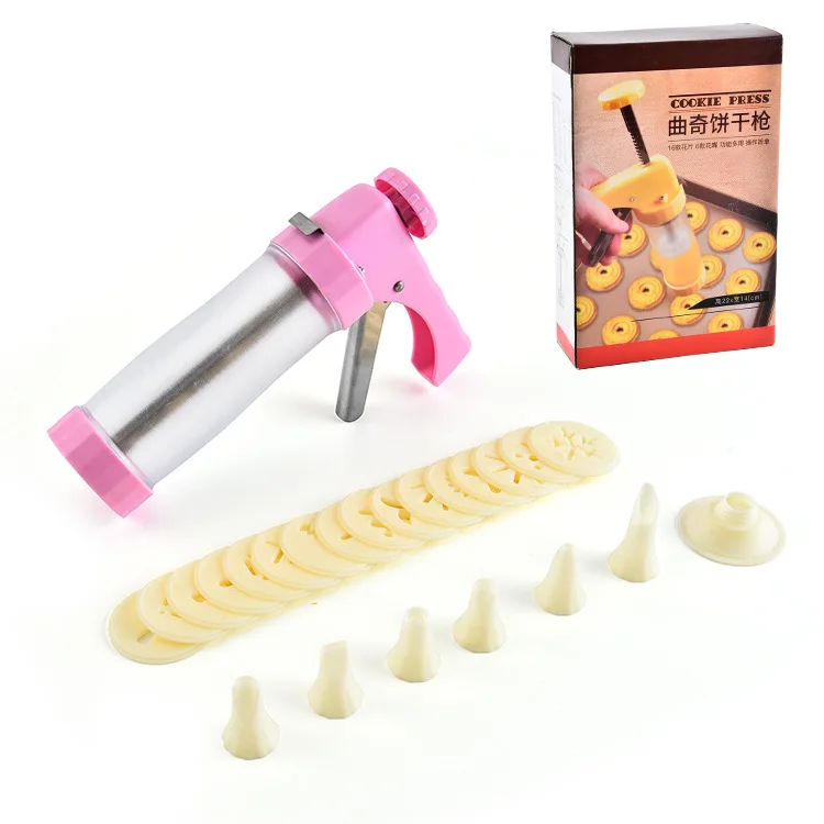 New Multifunctional Decorator Cookie Mould High Quality Baking Tools Cream Gun Mould Set
New Multifunctional Decorator Cookie Mould High Quality Baking Tools Cream Gun Mould Set