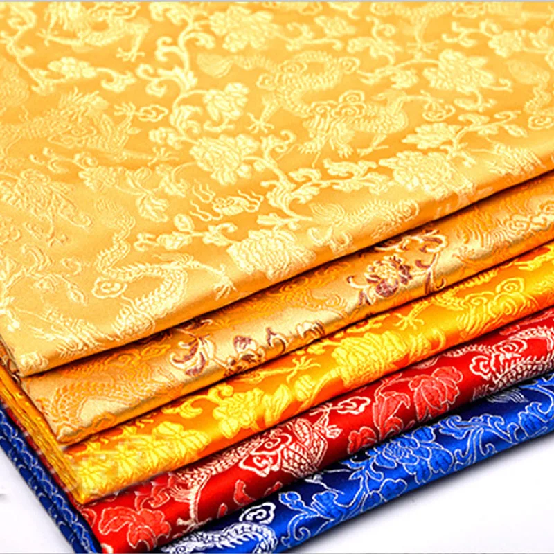 50*150cm Retro Style Dragon Pattern Brocade Satin Fabric For Cheongsam Kimono Sewing Bag Handmade Patchwork Fabric
50*150cm Retro Style Dragon Pattern Brocade Satin Fabric For Cheongsam Kimono Sewing Bag Handmade Patchwork Fabric