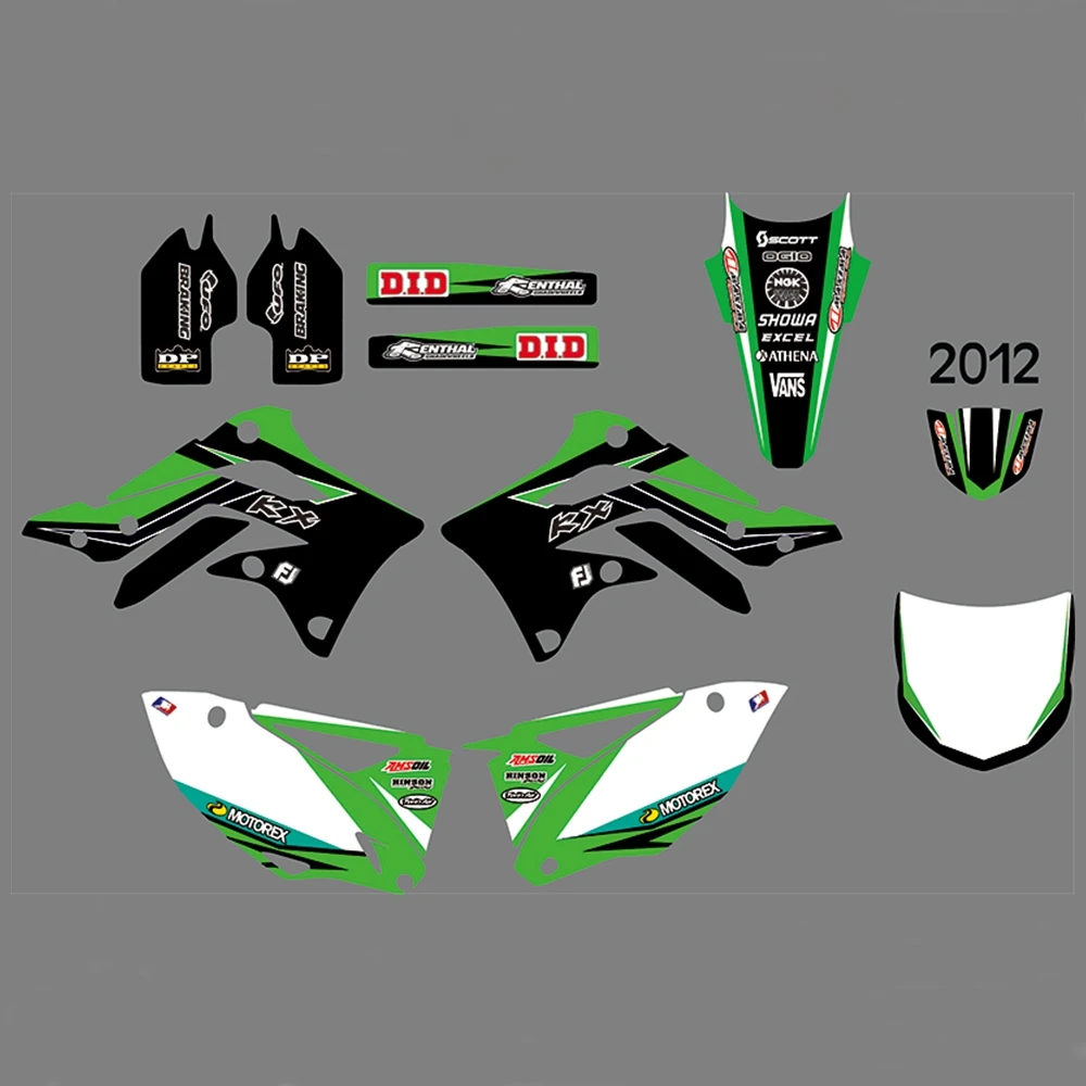 For KAWASAKI KXF450 2012 Graphics Decals Stickers Custom Number Name 3M Full Motorcycle Backgrounds Accessories
For KAWASAKI KXF450 2012 Graphics Decals Stickers Custom Number Name 3M Full Motorcycle Backgrounds Accessories