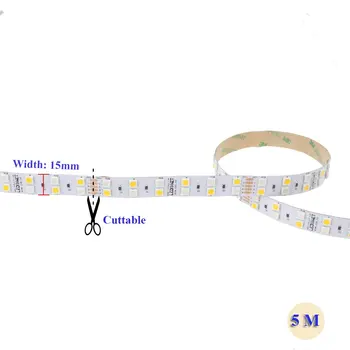 16.4FT Double Row SMD 5050 RGBWW Color Changing Flexible LED Strip DC 24V 5M 600LEDs Non-Waterproof RGB Warm White Ribbon jk734
16.4FT Double Row SMD 5050 RGBWW Color Changing Flexible LED Strip DC 24V 5M 600LEDs Non-Waterproof RGB Warm White Ribbon jk734