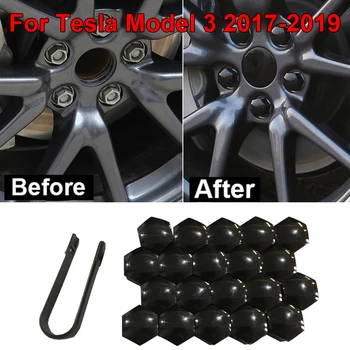 21pcs Car Wheel Nut Cap Cover Glossy Black Waterproof For Tesla Model 3 2017-2019 Car Styling Accessories
21pcs Car Wheel Nut Cap Cover Glossy Black Waterproof For Tesla Model 3 2017-2019 Car Styling Accessories