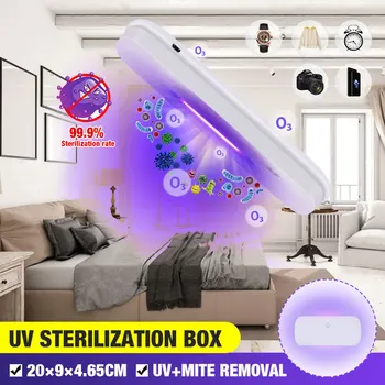 UV Phone Sterilizer Box USB Charging for Mask Jewelry Cleaner Personal Sanitizer Disinfection Cabinet with Aroma Esterilizador
UV Phone Sterilizer Box USB Charging for Mask Jewelry Cleaner Personal Sanitizer Disinfection Cabinet with Aroma Esterilizador