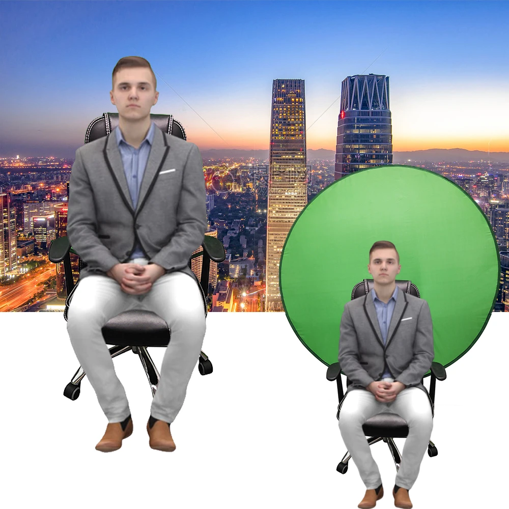 Green Screen Backdrops Photography Background Portable Fold Reflector for Live Broadcast YouTube Video Studio Round 142cm 56inch
Green Screen Backdrops Photography Background Portable Fold Reflector for Live Broadcast YouTube Video Studio Round 142cm 56inch