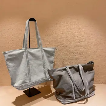 New commuter fashion trend practical portable Oxford BAG canvas bag tote bag women's bag large capacity
New commuter fashion trend practical portable Oxford BAG canvas bag tote bag women's bag large capacity