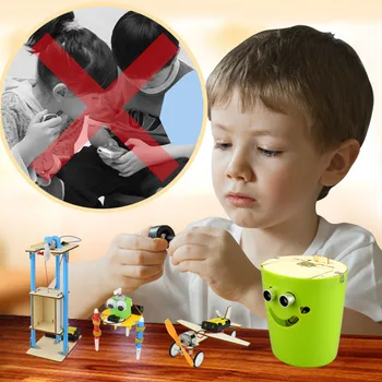 Children DIY Smart Trash Can Toy Creativity Waste Bin Toy Physical Scientific Experiment Intelligent Toy - Random Color
Children DIY Smart Trash Can Toy Creativity Waste Bin Toy Physical Scientific Experiment Intelligent Toy - Random Color