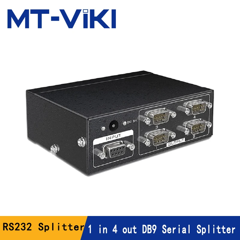 MT-viki RS232 splitter 4 Port DB9 Serial Splitter 1 in 4 out Support Bidirectional Transmission Serial adapter MT-RS104
MT-viki RS232 splitter 4 Port DB9 Serial Splitter 1 in 4 out Support Bidirectional Transmission Serial adapter MT-RS104