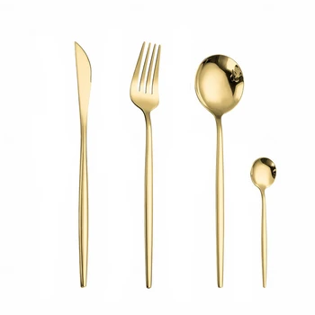 Golden Cutlery Set Stainless Steel Cutlery Set Black Gold Tableware Dinnerware Set Forks Knives Spoons Kitchen Dropshipping
Golden Cutlery Set Stainless Steel Cutlery Set Black Gold Tableware Dinnerware Set Forks Knives Spoons Kitchen Dropshipping