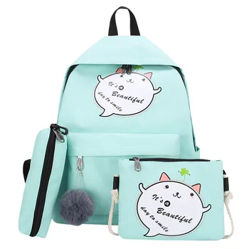 MAIOUMY Fashion Simple Style Three-Piece Hair Ball Canvas Backpack Shoulder Bag Satchels Large Capacity School bag hot August 14
MAIOUMY Fashion Simple Style Three-Piece Hair Ball Canvas Backpack Shoulder Bag Satchels Large Capacity School bag hot August 14