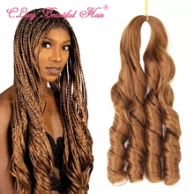CLong New Color Pony Style Attachments Wavy Crochet Braid Spiral Loose Wave Hair Extensions French Curls Synthetic Curly Hair
CLong New Color Pony Style Attachments Wavy Crochet Braid Spiral Loose Wave Hair Extensions French Curls Synthetic Curly Hair