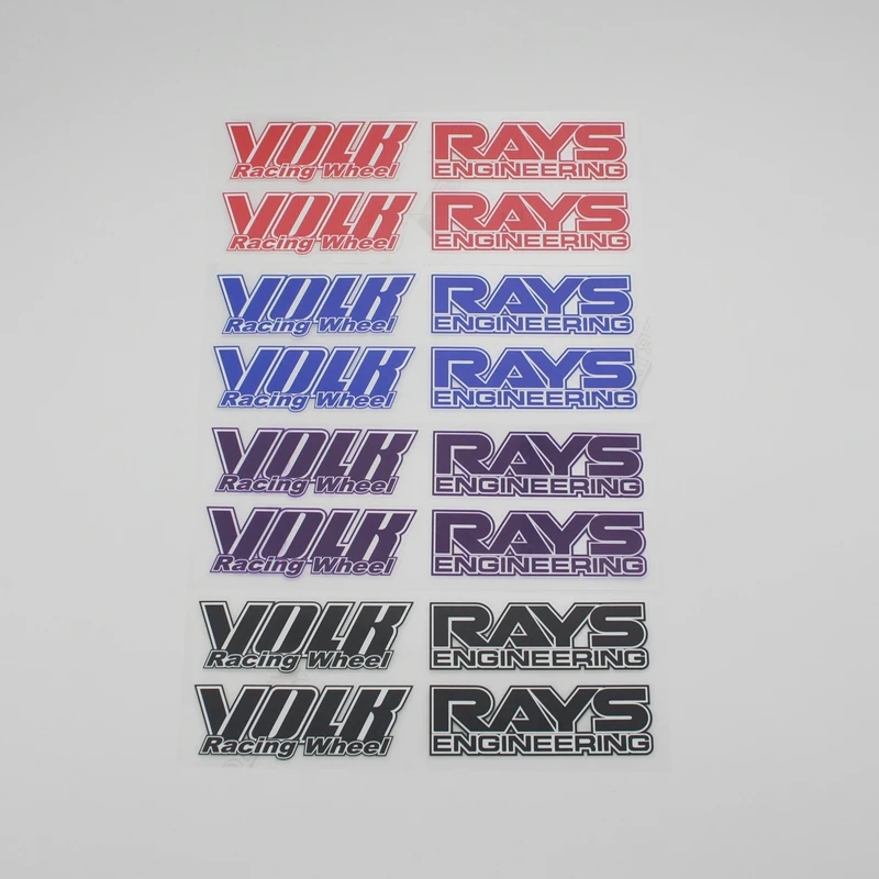 4PCS Car Styling Rim Stickers RAYS VOLK RACING PVC Decoration Tire Wheel Sticker Water Proof
4PCS Car Styling Rim Stickers RAYS VOLK RACING PVC Decoration Tire Wheel Sticker Water Proof