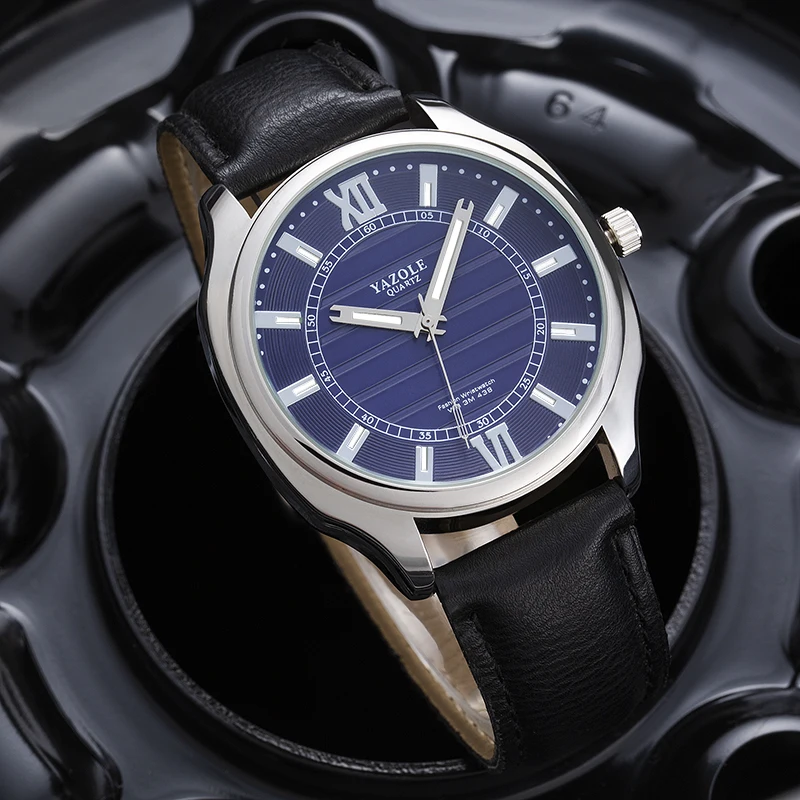Yazole мужские часы Топ Бренд роскошные для мужчин модные бизнес дизайнер подарки