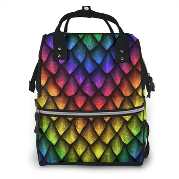 Colorful Dragon Scales 1 Nappy Backpack Mummy Bag Large Capacity Mom Baby Multi-function Waterproof Outdoor Travel Diaper Bags
Colorful Dragon Scales 1 Nappy Backpack Mummy Bag Large Capacity Mom Baby Multi-function Waterproof Outdoor Travel Diaper Bags