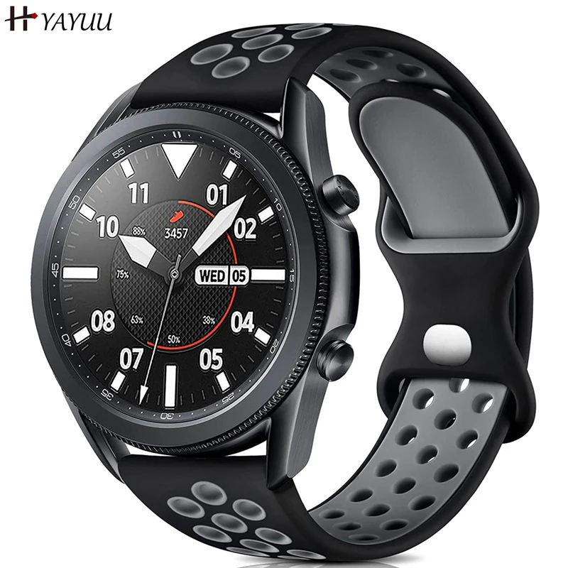 

YAYUU 22mm Watch Band for Samsung Galaxy Watch 3 45mm/Galaxy Watch 46mm/Gear S3 Frontier Quick Release Silicone Breathable Strap