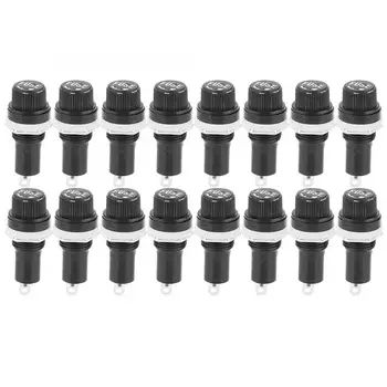 20PCS Screw Cap Fuse Holder Socket Case for Glass Tube Fuses 5x20mm 15A 125VAC/10A 250VAC 
20PCS Screw Cap Fuse Holder Socket Case for Glass Tube Fuses 5x20mm 15A 125VAC/10A 250VAC