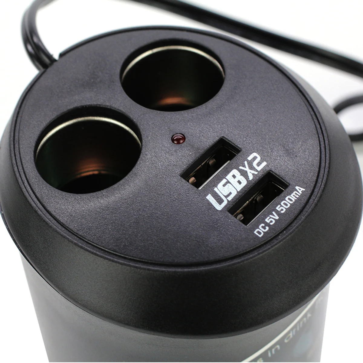 DC 12V/24V Dual USB Charger 2-Way Car Cigarette Lighter Socket Splitter Power Adapter Built-in fuse fit in cup-holder holes
DC 12V/24V Dual USB Charger 2-Way Car Cigarette Lighter Socket Splitter Power Adapter Built-in fuse fit in cup-holder holes