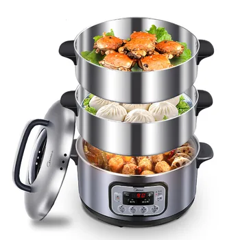 Midea Electric Steamer 3-layer High Capacity Multi-function Appointment Timing Stainless Steel Steam Cooker Food Steamer Pot
Midea Electric Steamer 3-layer High Capacity Multi-function Appointment Timing Stainless Steel Steam Cooker Food Steamer Pot