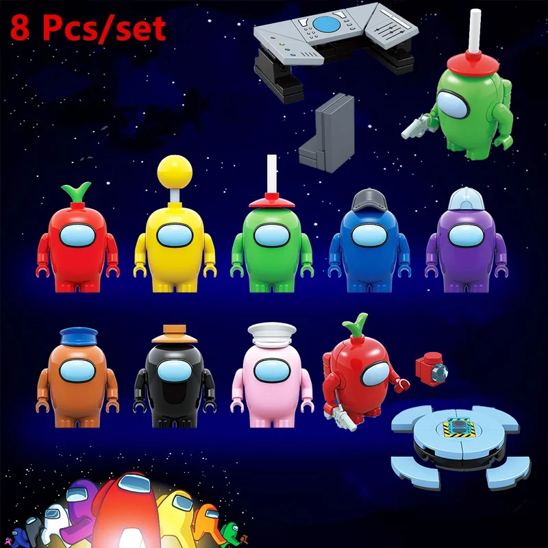 8Pcs/Set Among Us Building Blocks Pvc Game Assembly Model Creativity Action Figure Doll Assembled Children Toys Christmas Gift
8Pcs/Set Among Us Building Blocks Pvc Game Assembly Model Creativity Action Figure Doll Assembled Children Toys Christmas Gift