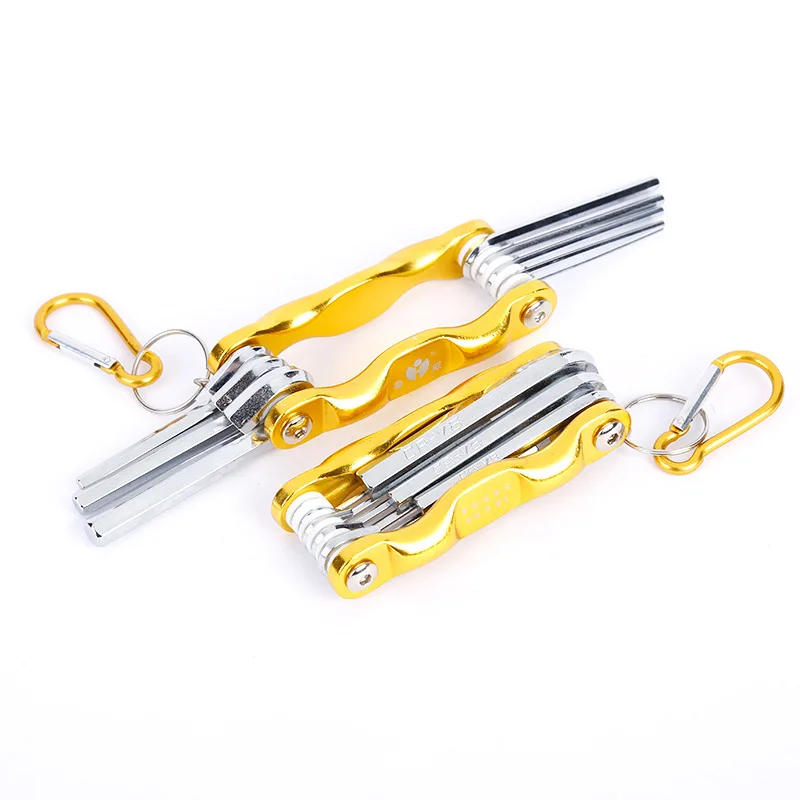 Folding Portable Hexagon Wrench Set 8pcs Metal Metric Chave Torx Allen Key Screwdriver Wrenches Hand Tool Llave Hexagon Spanner
Folding Portable Hexagon Wrench Set 8pcs Metal Metric Chave Torx Allen Key Screwdriver Wrenches Hand Tool Llave Hexagon Spanner