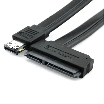 

New Dual Power eSATA USB 12V 5V Combo to 22Pin SATA USB Hard Disk Cable 22Pin SATA is (7pin+15Pin) Power Over eSATA connector