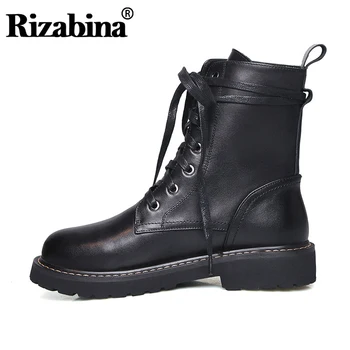 RIZABINA Real Leather Women Boots Cross Strap Winter Shoes Women New Style Ankle Boots Office Lady Street Footwear Size 34-42
RIZABINA Real Leather Women Boots Cross Strap Winter Shoes Women New Style Ankle Boots Office Lady Street Footwear Size 34-42