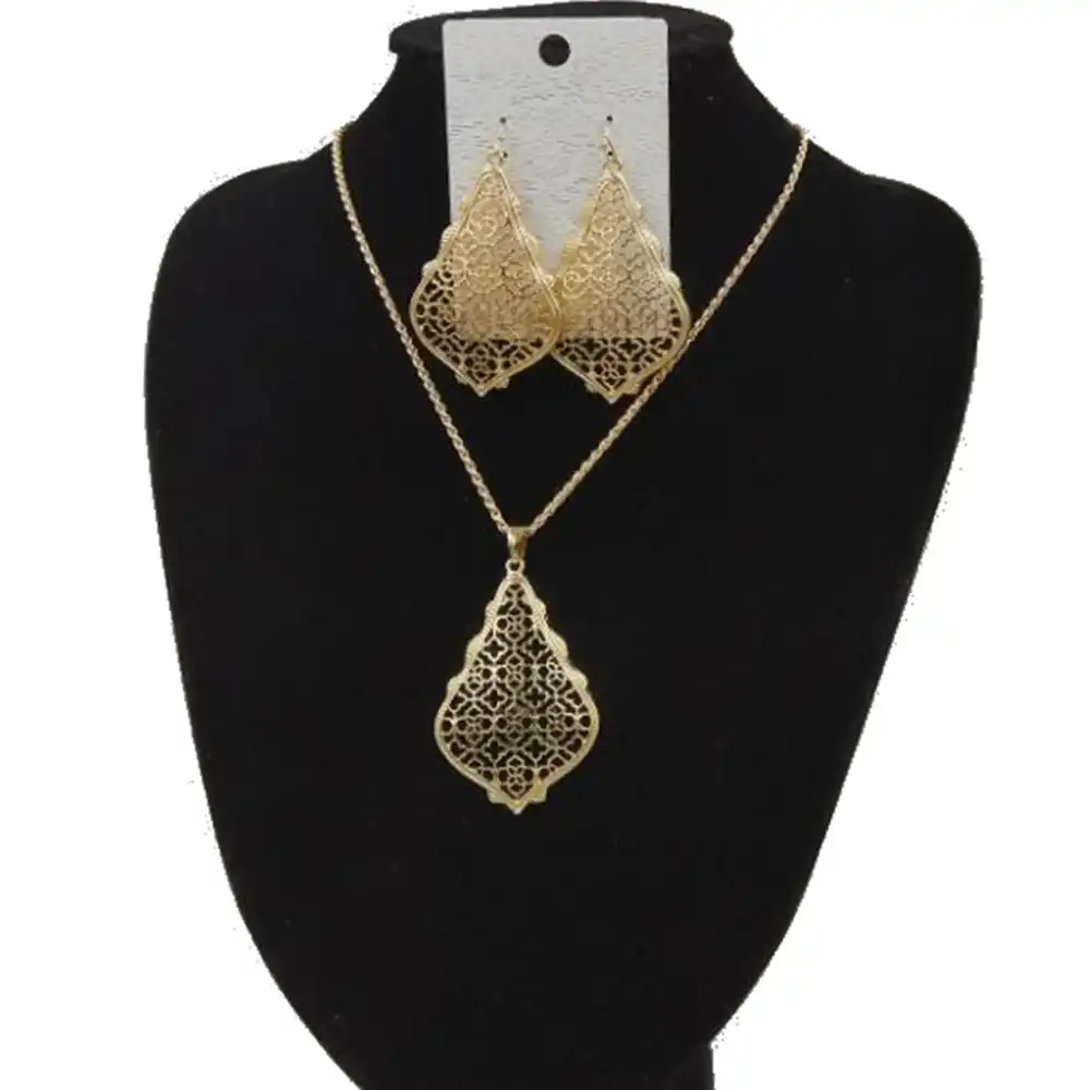 filigree pendant necklace women gift fashion jewelry wholesale