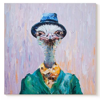 Hand Painted Home Decor Ostrich Wall Art Pictures Modern Cartoon 3D Painting Animal Painting for Baby Room
Hand Painted Home Decor Ostrich Wall Art Pictures Modern Cartoon 3D Painting Animal Painting for Baby Room