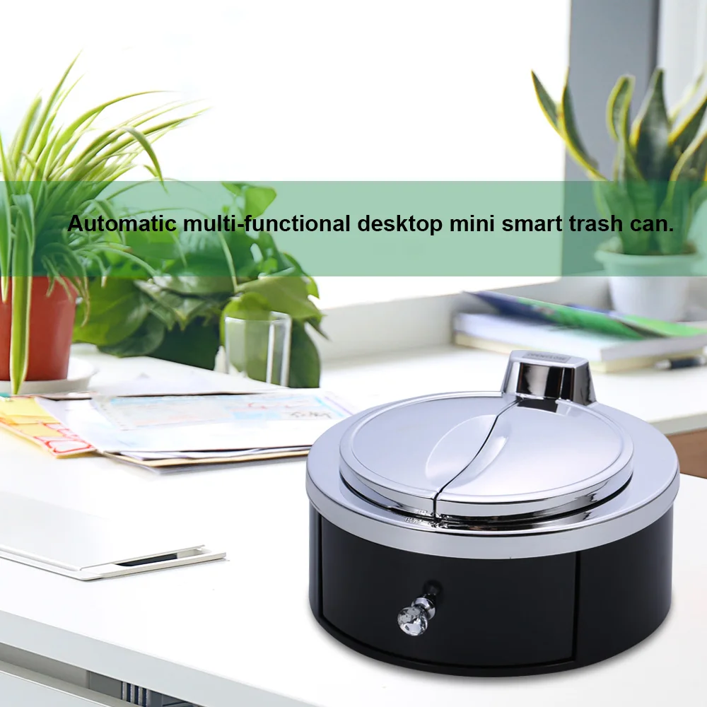 Mini Waste Bins Smart Sensor Trash Can Office Storage Box Desktop Trash Can Ashtray Table Decoration Intelligent Induction Box
Mini Waste Bins Smart Sensor Trash Can Office Storage Box Desktop Trash Can Ashtray Table Decoration Intelligent Induction Box