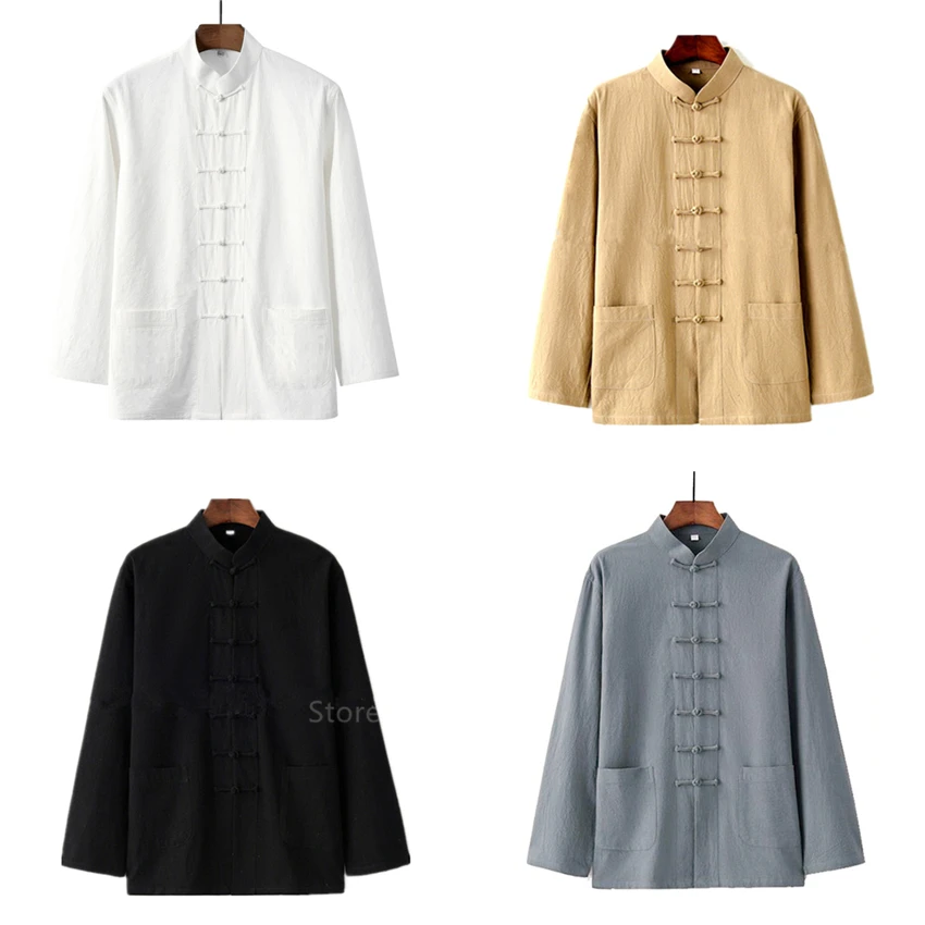 Traditional Chinese Style New Year Hanfu Men Tops Wu Tang Clan Solid Linen Tai Chi Wushu Outfit Vintage China Shirt Clothing
Traditional Chinese Style New Year Hanfu Men Tops Wu Tang Clan Solid Linen Tai Chi Wushu Outfit Vintage China Shirt Clothing