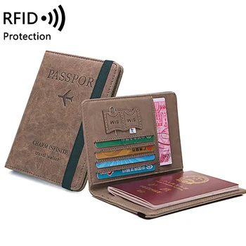 RFID Travel Passport Cover Wallet Business Multifunction Credit Card Purse Organizer With Elastic Band drop shipping
RFID Travel Passport Cover Wallet Business Multifunction Credit Card Purse Organizer With Elastic Band drop shipping