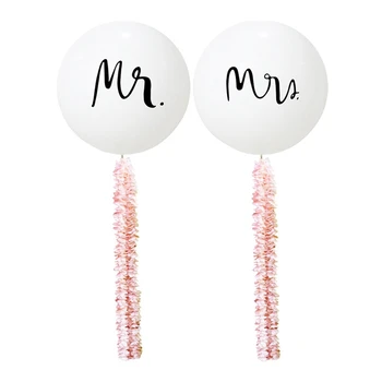 Mr Mrs White Latex Balloons for Wedding Party Decoration Bridal Bride To Be Engaged Party Supplies 36Inch Balloons with Flower S
Mr Mrs White Latex Balloons for Wedding Party Decoration Bridal Bride To Be Engaged Party Supplies 36Inch Balloons with Flower S