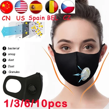 Unisex Mask Earhook Mask With Valve Black
Unisex Mask Earhook Mask With Valve Black