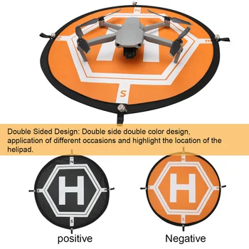 55cm Double Sided RC Quadcopter Drone Landing Pad Training With Reflective Paper Foldable Portable 4 LED Lights Round Helipad
55cm Double Sided RC Quadcopter Drone Landing Pad Training With Reflective Paper Foldable Portable 4 LED Lights Round Helipad