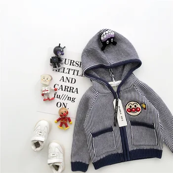 2020 Spring Autumn Kids Cardigans Striped Hooded Zipper Fleece Lining Cute Toddler Baby Sweaters
2020 Spring Autumn Kids Cardigans Striped Hooded Zipper Fleece Lining Cute Toddler Baby Sweaters