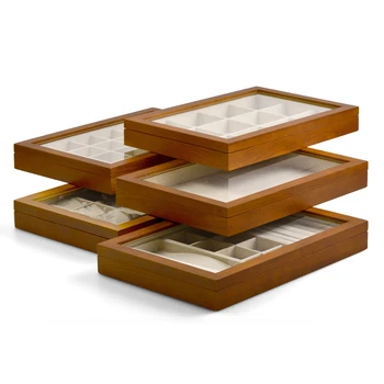 Oirlv Jewelry Organizer Case Solid Wood Ring Necklace Display Case Travel Bracelet Box Jewelry Storage Tray for Showcase
Oirlv Jewelry Organizer Case Solid Wood Ring Necklace Display Case Travel Bracelet Box Jewelry Storage Tray for Showcase