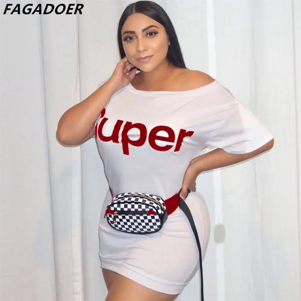 FAGADOER Letter Print O Neck Dress White Summer Casual Mini Dresses 2021 Female New Short Sleeve Vestidos Clothes Streetwear
FAGADOER Letter Print O Neck Dress White Summer Casual Mini Dresses 2021 Female New Short Sleeve Vestidos Clothes Streetwear